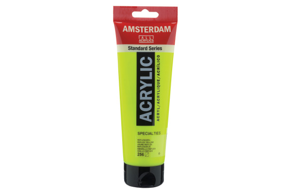 AMSTERDAM Acrylfarbe 250ml 17122560 reflexgelb 256