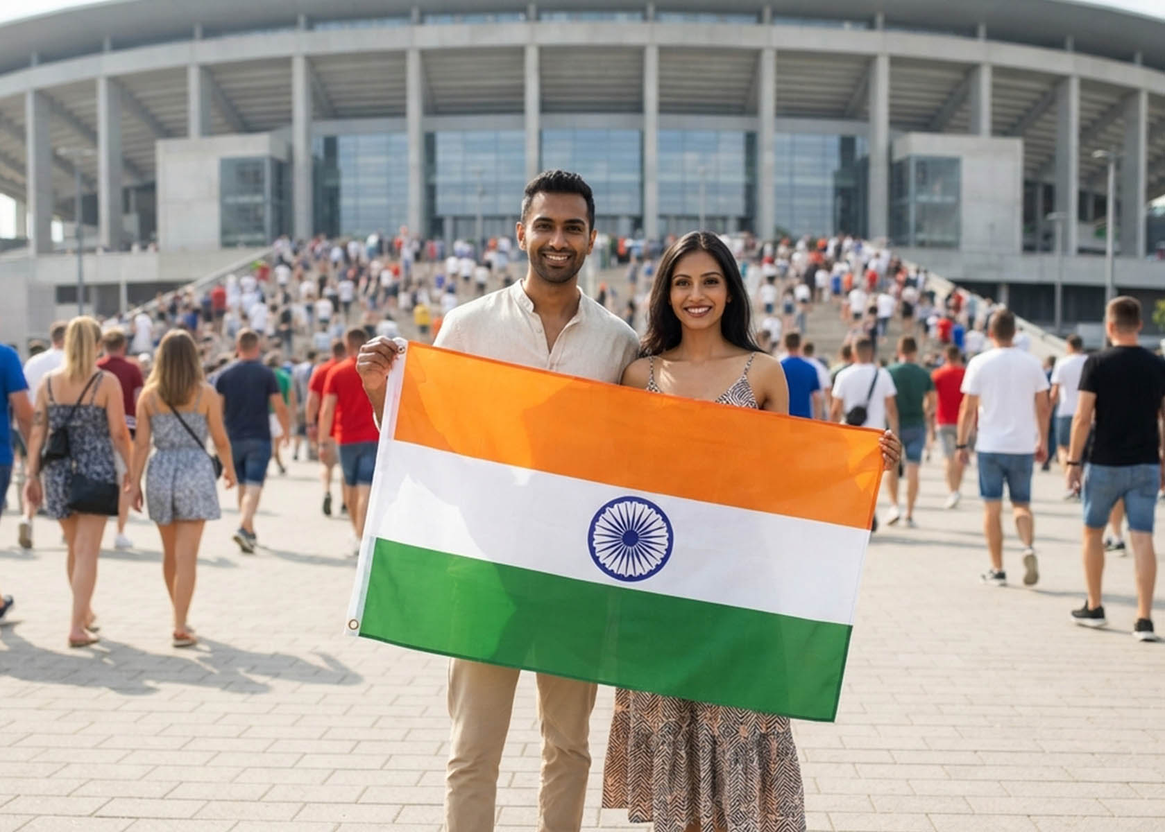 Indien Flagge 150x90cm Fahne aus Polyester 