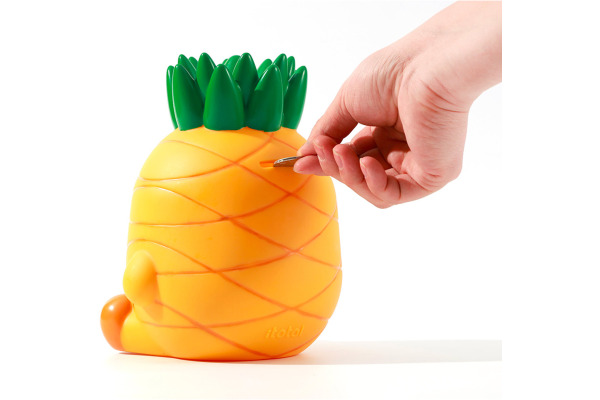 I-TOTAL Sparkasse 17x15x20 cm XL2499H Poppy Pineapple