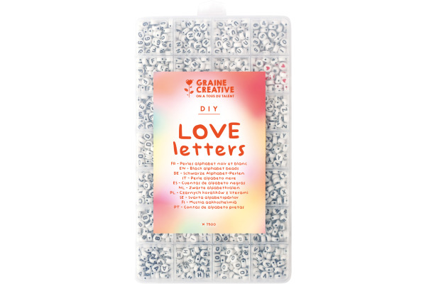 GRAINECRÉ Buchstaben-Perlen GC-736125 Love Letters 1500 Stück