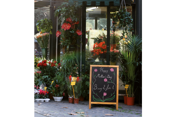 SECURIT Gehwegtafel m. Holzrahmen SBDW-TE-8 Holz 85x54.5x44cm