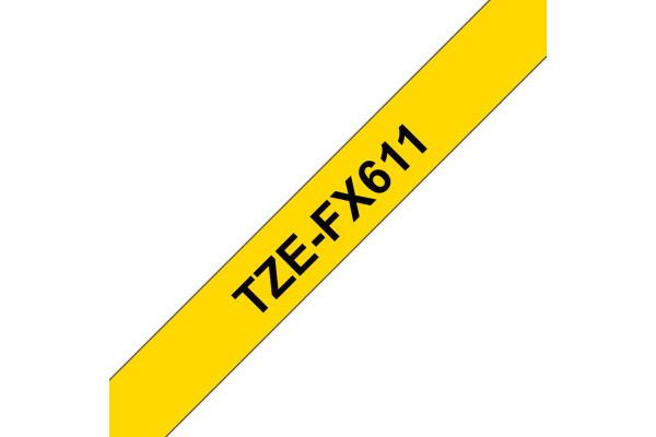PTOUCH Flexitape lamin. schwarz/gelb TZe-FX611 zu PT-550 6 mm