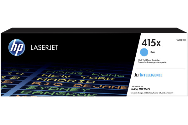 HP Toner-Modul 415X cyan W2031X CLJ Pro M454/MFP M479 6000 S.