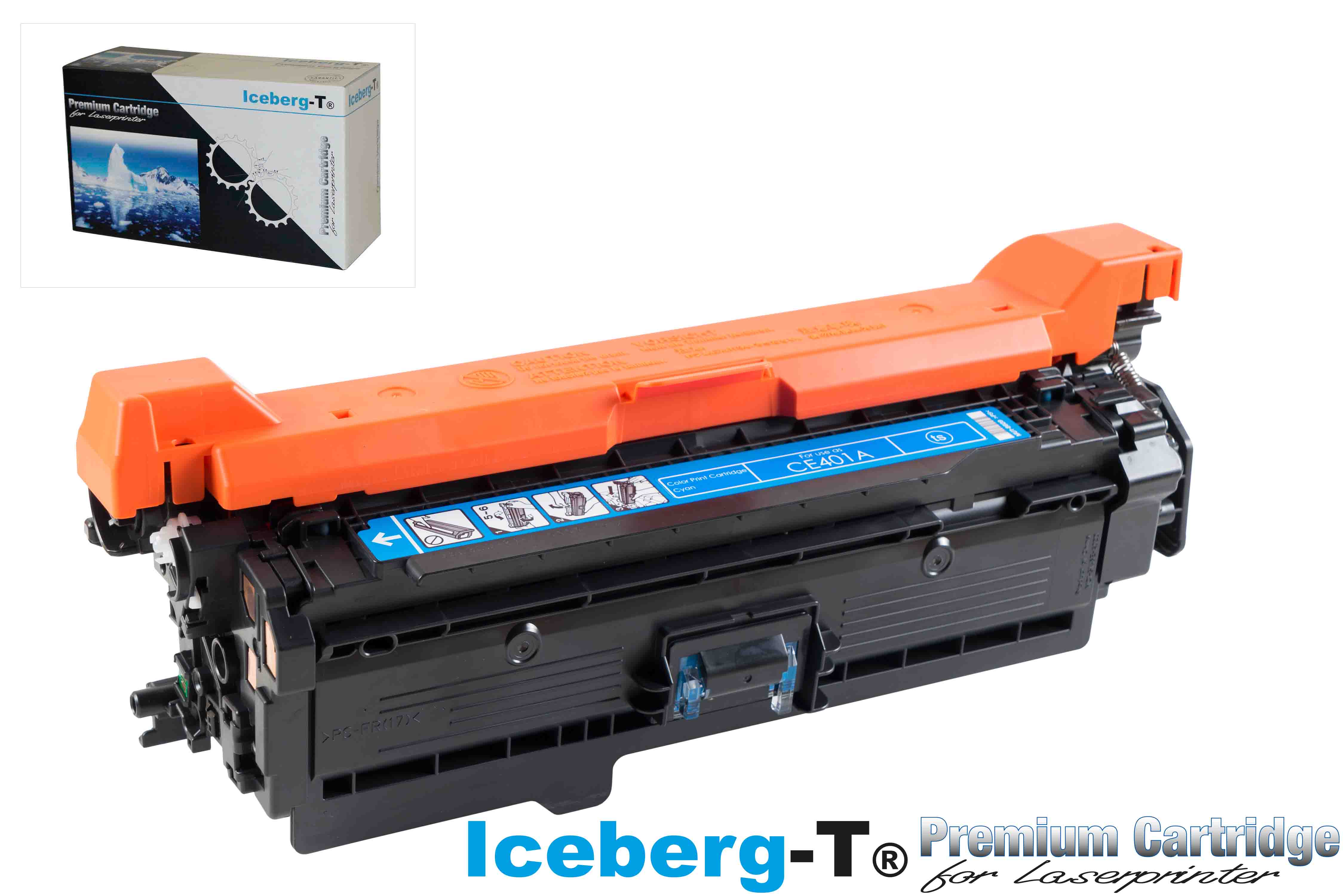 Iceberg-T Toner CE401A 6'000 Seiten, cyan