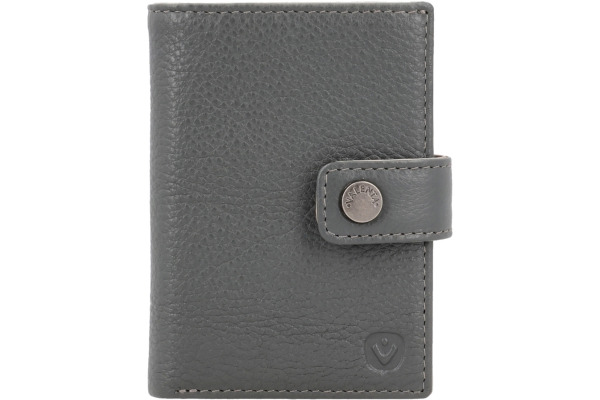 VALENTA Card Wallet Leather 588393 Luxe Grey