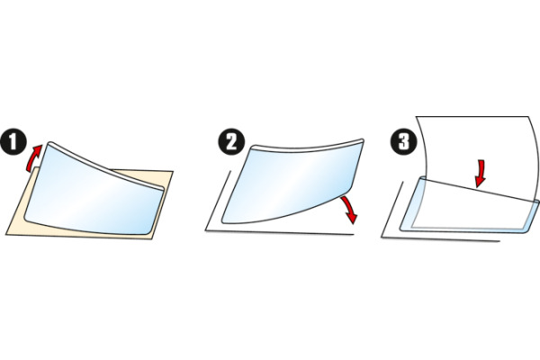 3L Viereck File-Pockets 155x90mm 10055 transp. 5 Stück