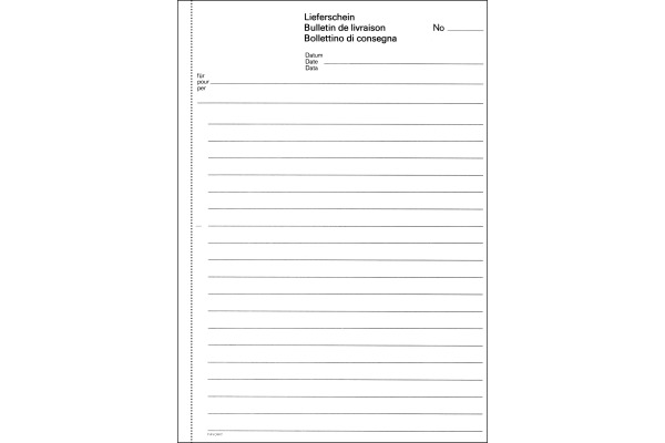 FAVORIT Lieferscheine D/FI A5 8331OK weiss 84 Blatt