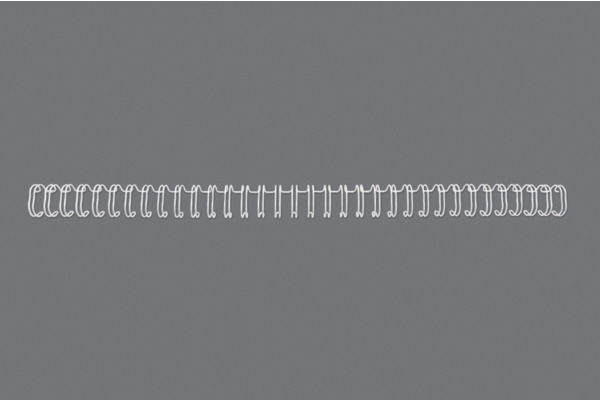 GBC Drahtbinderücken 6mm A4 RG810470 weiss, 34 Ringe 100 Stück