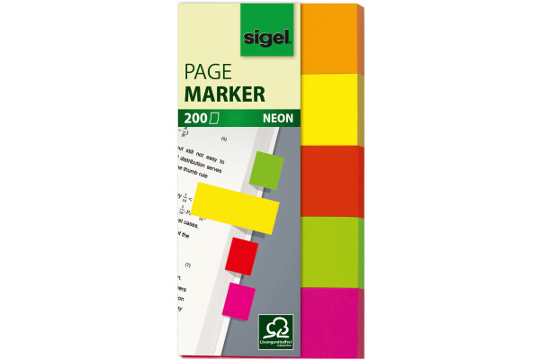 SIGEL Notes 20x50mm HN650 5 Farben ass. 200 Blatt