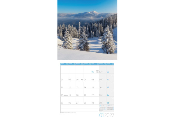 ACKERMANN Bildkalender 2027 4711 Zauber des Waldes ML 30x30cm
