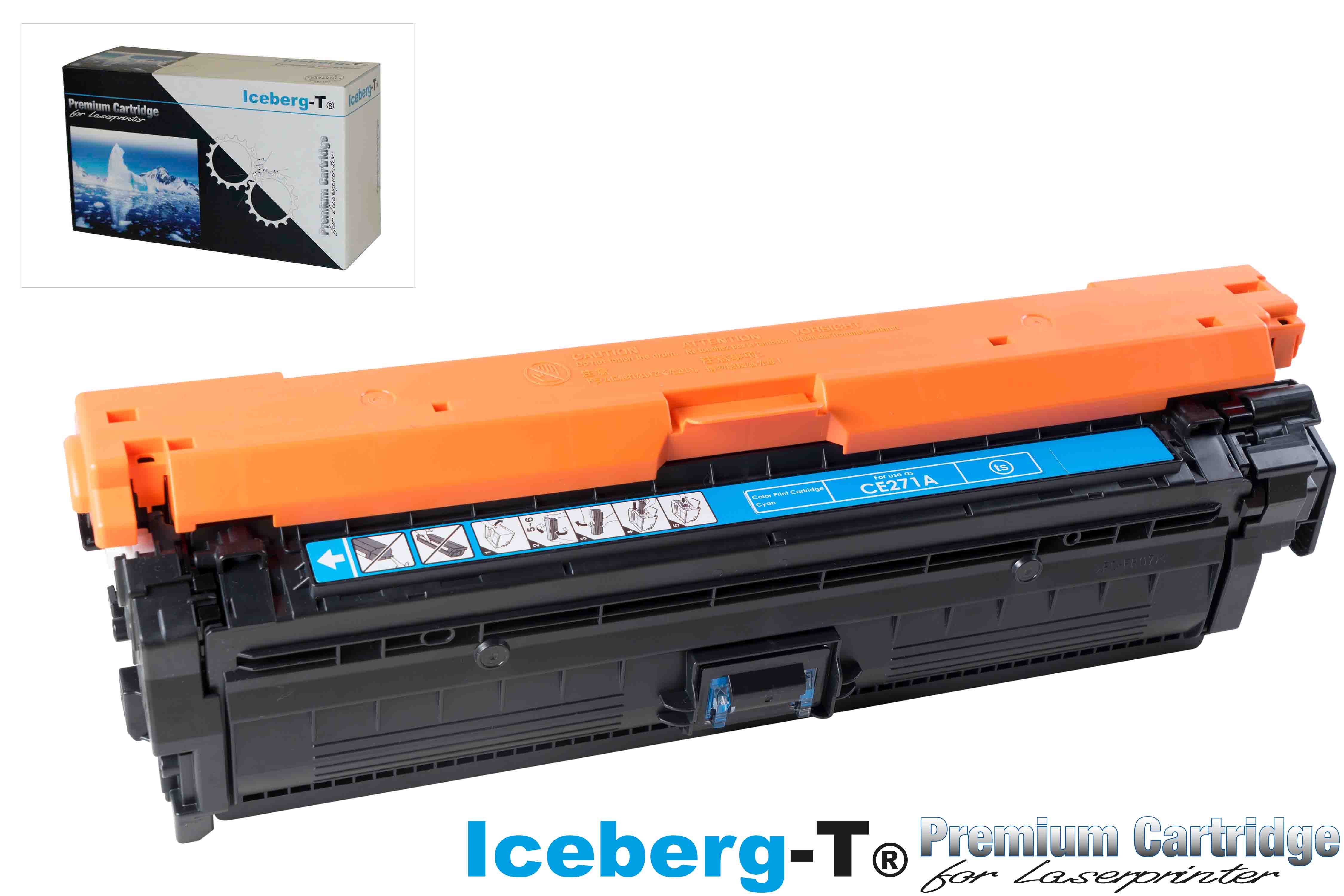 Iceberg-T Toner CE271A / 650A 15'000 Seiten, cyan