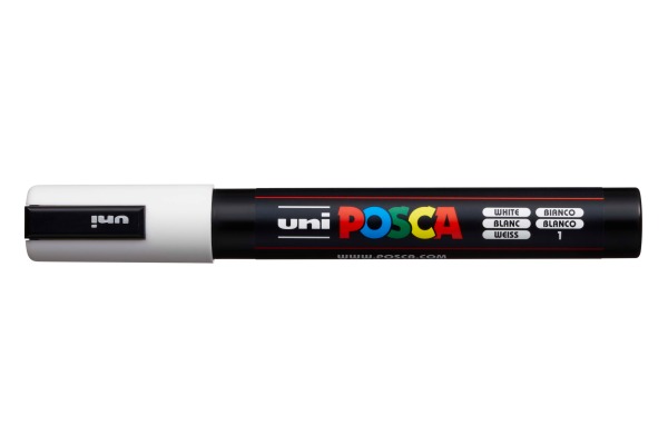 POSCA Marker 1.8-2.5mm PC-5M weiss, Rundspitze