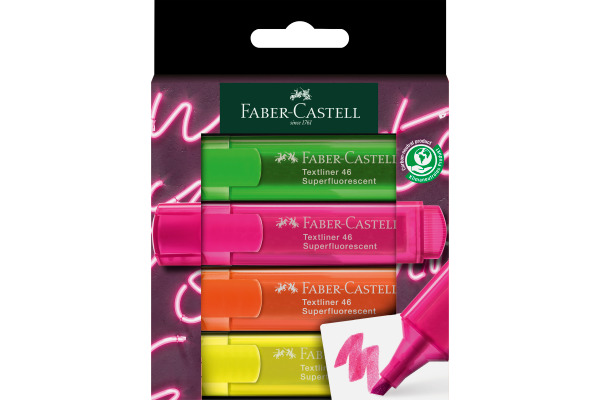 FABER-CA. Textliner TL 46 254600 4er Etui GenZ