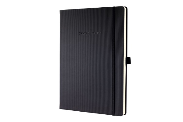CONCEPTUM Notizbuch A4 CO112 schwarz, liniert 97 Blatt