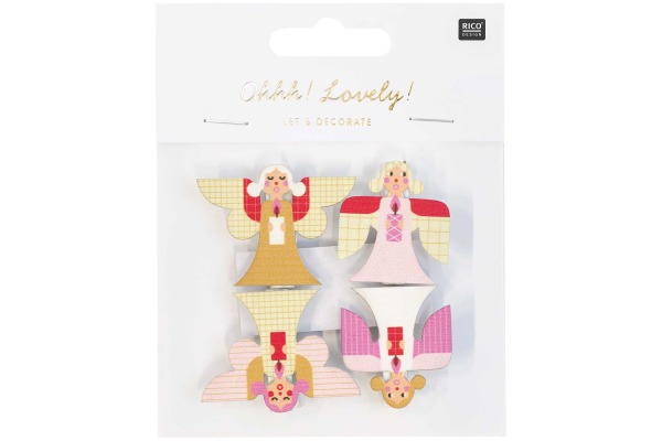 RICO DESI Deko-Clips Engel 3.5cm 7040.31.2 4 Stück