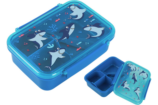 I-DRINK Lunch Box mit Löffel + Gabel ID2015 Shark
