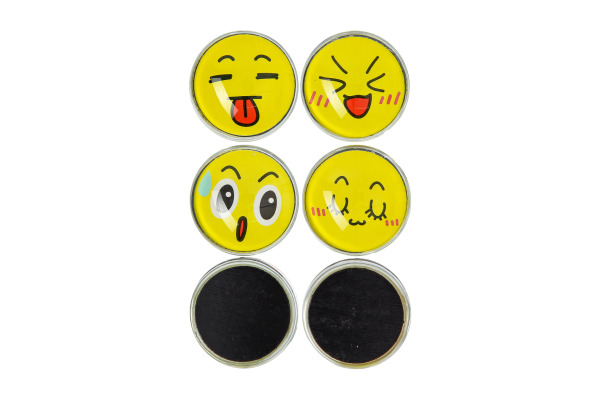 I AM CREA Magnet Smiley Let`s Organize 4035.64 Glas, 30mm 6 Stück