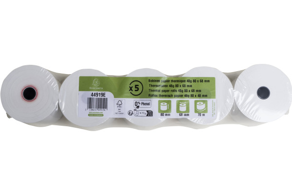 EXACOMPTA Thermopapierrolle 5 Stk. 44919E 80x68mmx72m