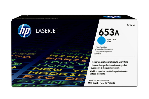 HP Toner-Modul 653A cyan CF321A CLJ Enterprise M680 16'500 S.