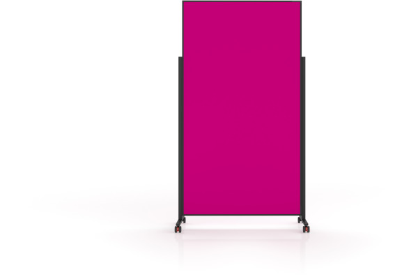MAGNETOP. Design-Moderatorentafel VP 1181218 pink, Filz 1000x1800mm