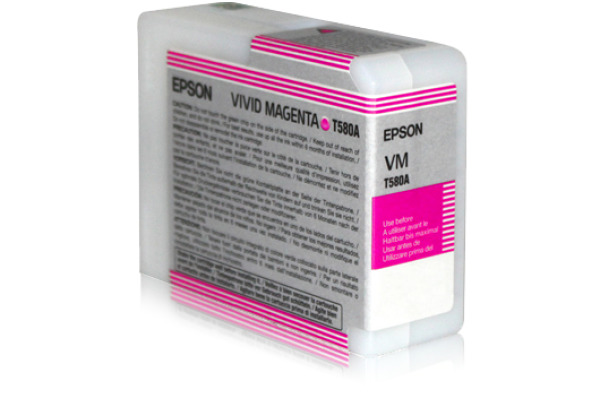 EPSON Tintenpatrone vivid magenta T580A00 Stylus Pro 3880 80ml