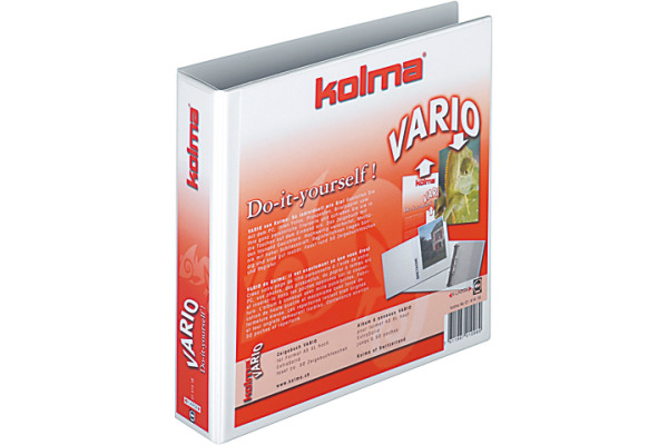 KOLMA Präs.-Ringbuch Vario 4.7cm 01.414.16 2 Ringe weiss A5+