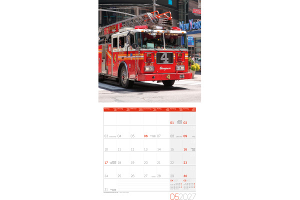 ACKERMANN Bildkalender 2027 4717 Feuerwehr ML 30x30cm