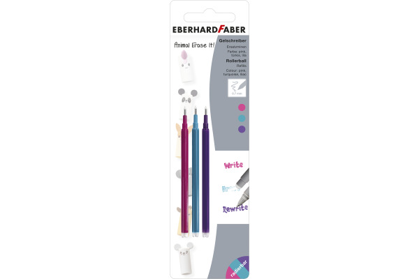 EBERHARD Gelmine Erase It 0.7mm 582154 assortiert 3 Stück