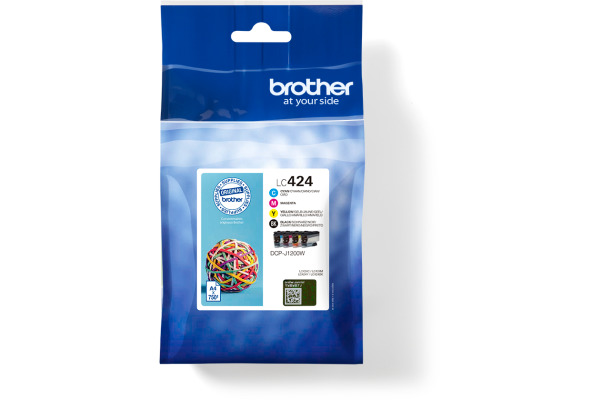 BROTHER Valuepack Tinte CMYBK LC-424VAL DCP-J1200 750 Seiten
