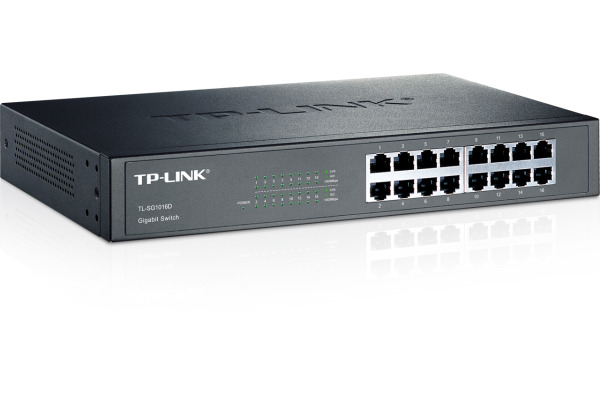 TP-LINK 16-Port-Gigabit-Switch TLSG1016D 10/100/1000 Mbit/s