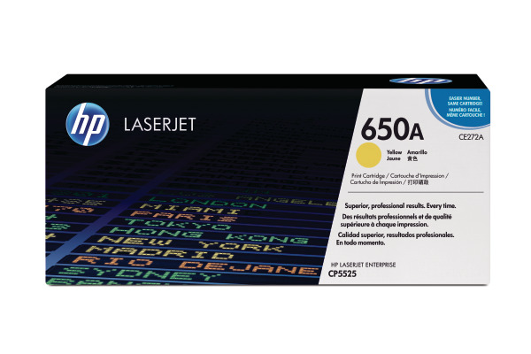 HP Toner-Modul 650A yellow CE272A Color LJ CP5520 15'000 Seiten