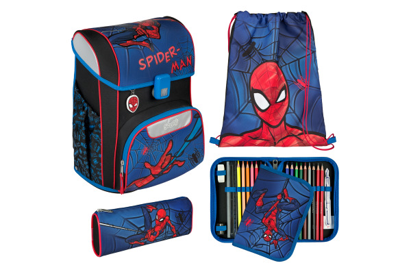 SCOOLI Schulthek-Set EasyStart SPCR8256 Spider-Man 5-teilig