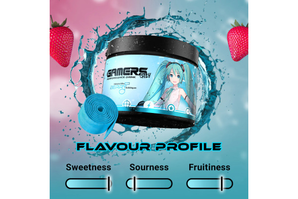 GAMERSO Energy Drink Powder 40 Port. GO01DL032 Hatsune Miku Berry Bubblegum