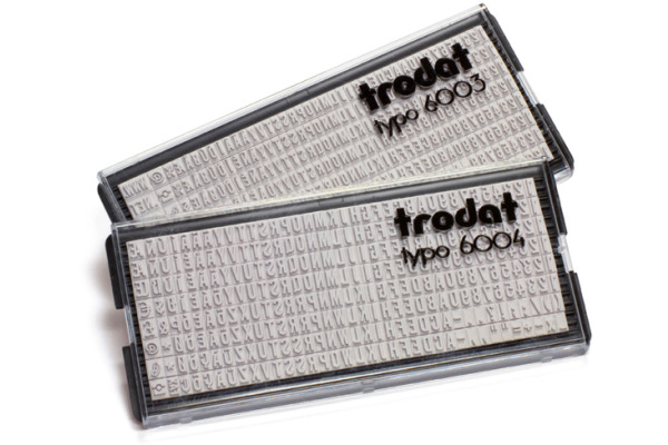 TRODAT Buchstaben Typo 6004 1 Set, 4mm