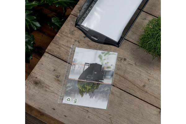LEITZ Zeigetasche PP Recycle A4 47910003 transparent, 140my 100 Stück