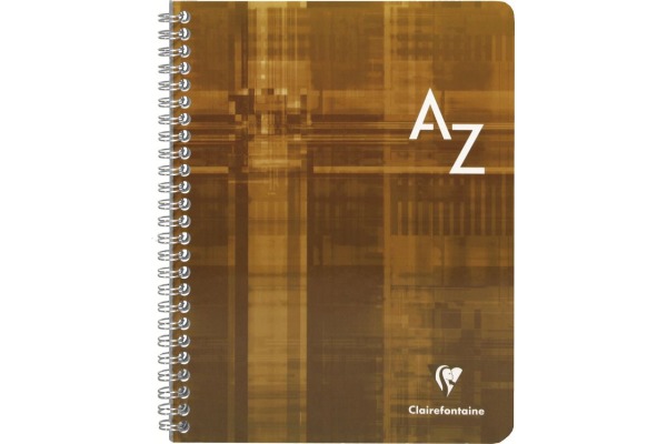 CLAIREFON Adressbuch Index A5 8539C ass., kariert, 5mm 50 Blatt