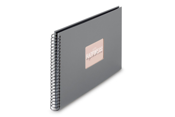 HAMA Spiralalbum Fine Art 36x32cm 9841 steingrau 25 Blatt