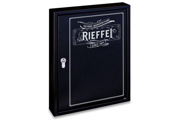 RIEFFEL Schlüsselkasten KyStor schwarz A15755 35x27x6,5cm 42 Haken