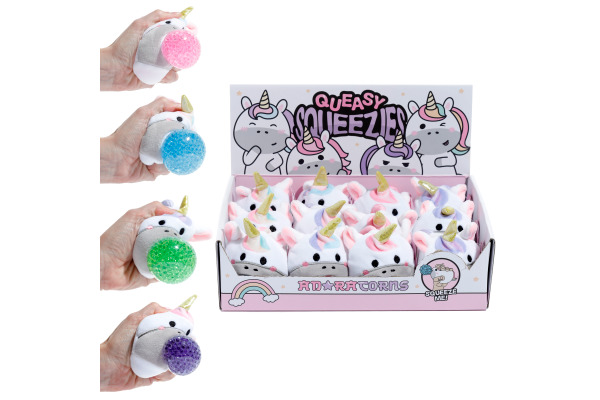 ROOST Quetschi Einhorn TY853 Plüsch, 4 ass.