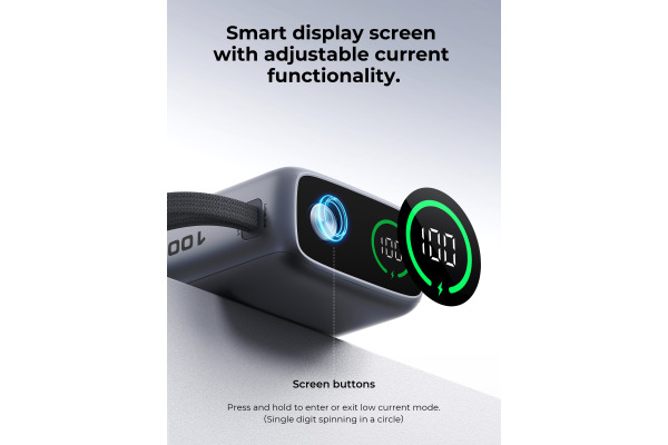 AUKEY Swivel Det-Duo PB 10000mAh PB-Y65-GY 45W,with Built-in Cable,GY