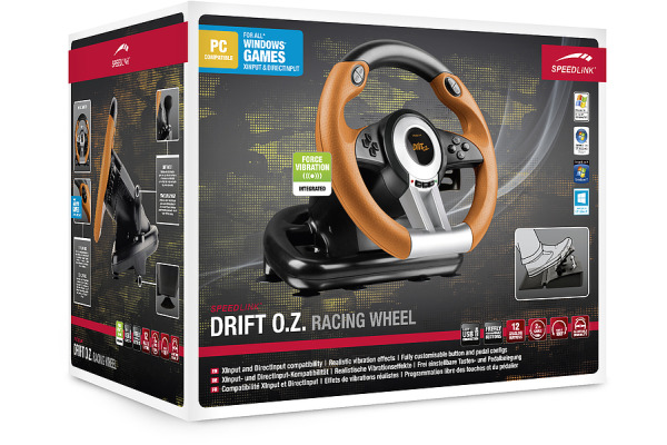 SPEEDLINK Racing Wheel SL6695BKO DRIFT O.Z.