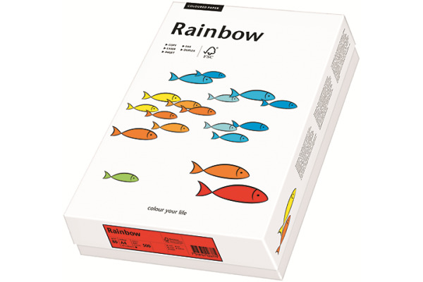 PAPYRUS Rainbow Papier FSC A4 88042388 intensivgelb, 80g 500 Blatt