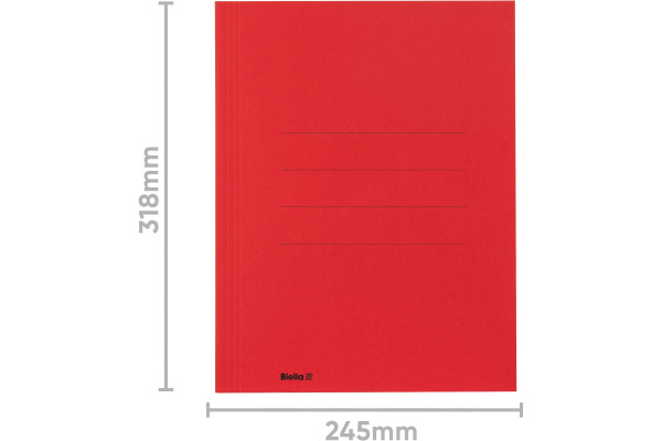 BIELLA Aktensammler Recycolor 17243045U 3 Klappen, rot