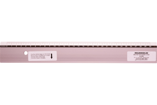 RUMOLD Zeichen-Schneidelineal 30cm 659/30 Alu