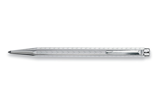 CARAN D'A Kugelschreiber Ecridor Chevron 890.296 platiniert