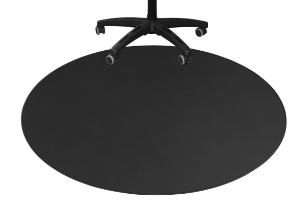 DELTACO Floorpad, round, Black GAM-125 1100x1100x3 mm