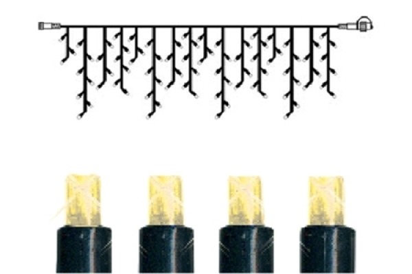 STARTRADI System Decor Lichterkette 2.5m 495-31 Extra, Icicle, schwarz
