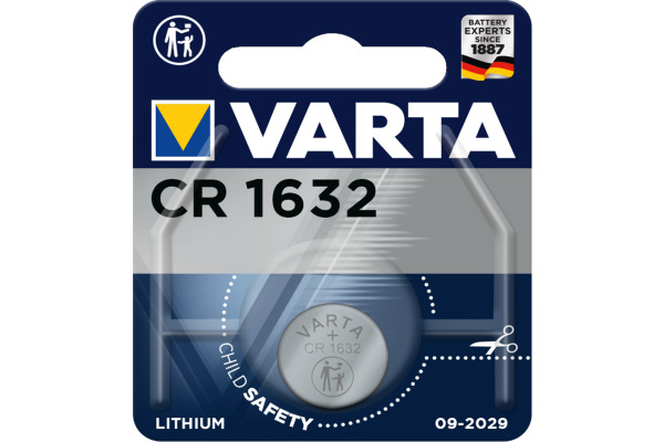 VARTA Knopfzelle 663210140 CR1632, 1 Stück