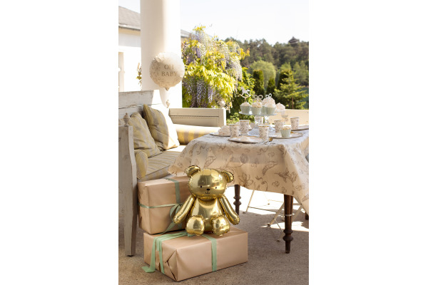 PARTYDECO Folienballon 42cm FB286-019 Bär gold