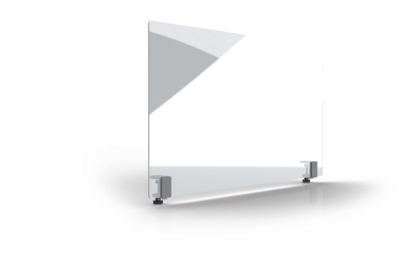 MAGNETOP. Hygienewand 1000x600mm 11029100 Acrylglas, mit Klemmhalter
